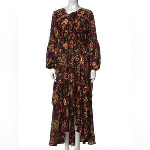 🍂 ❄️ Elliatt Fall/Winter Floral Ruffle Maxi Dress 🍂 Size Medium
